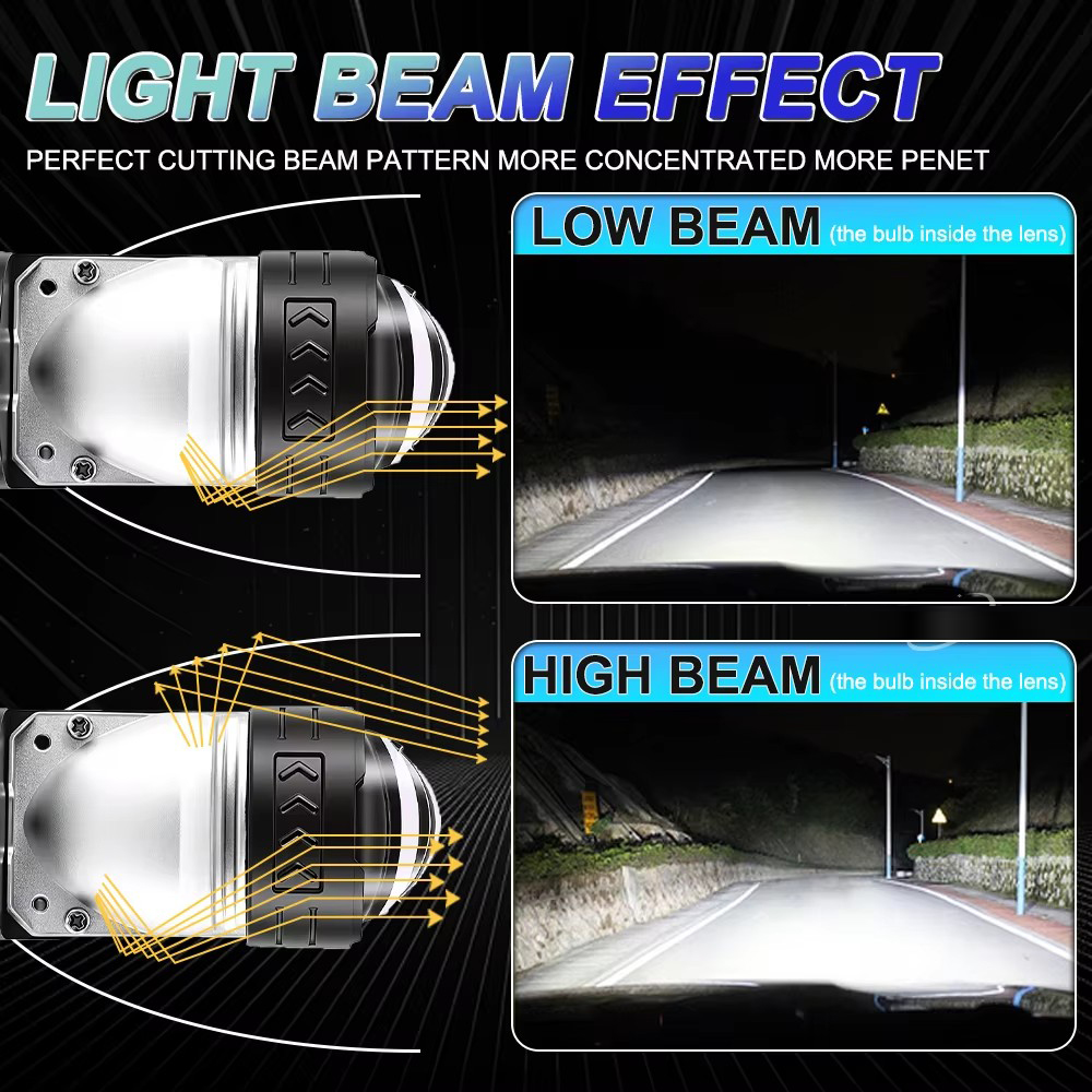 8200W High Power H4/9003/HB2 L - Universal Motorcycle Led Headlight Projector 评论和价格