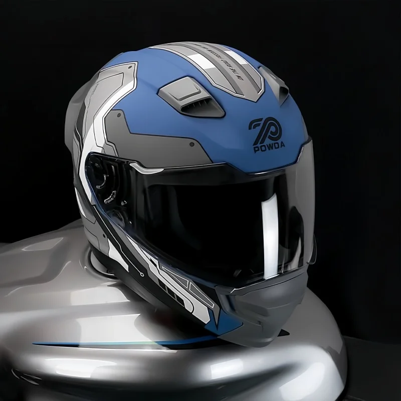 Unisex Full Face Motorcycle He - Dual Visor Motorcycle Racing Helmet 评论和价格