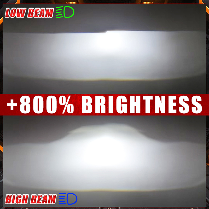1/2PCS Bi-Led Projector Lenses - Universal Motorcycle Led Headlight Projector 评论和价格
