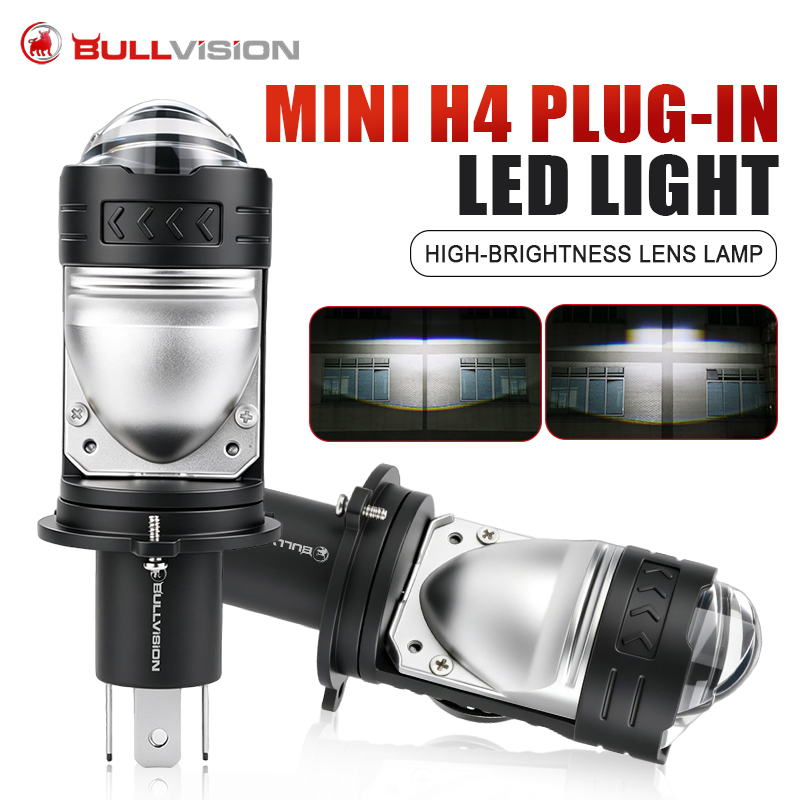 Bullvision 2PC H4 LED Projecto - Universal Motorcycle Led Headlight Projector 评论和价格