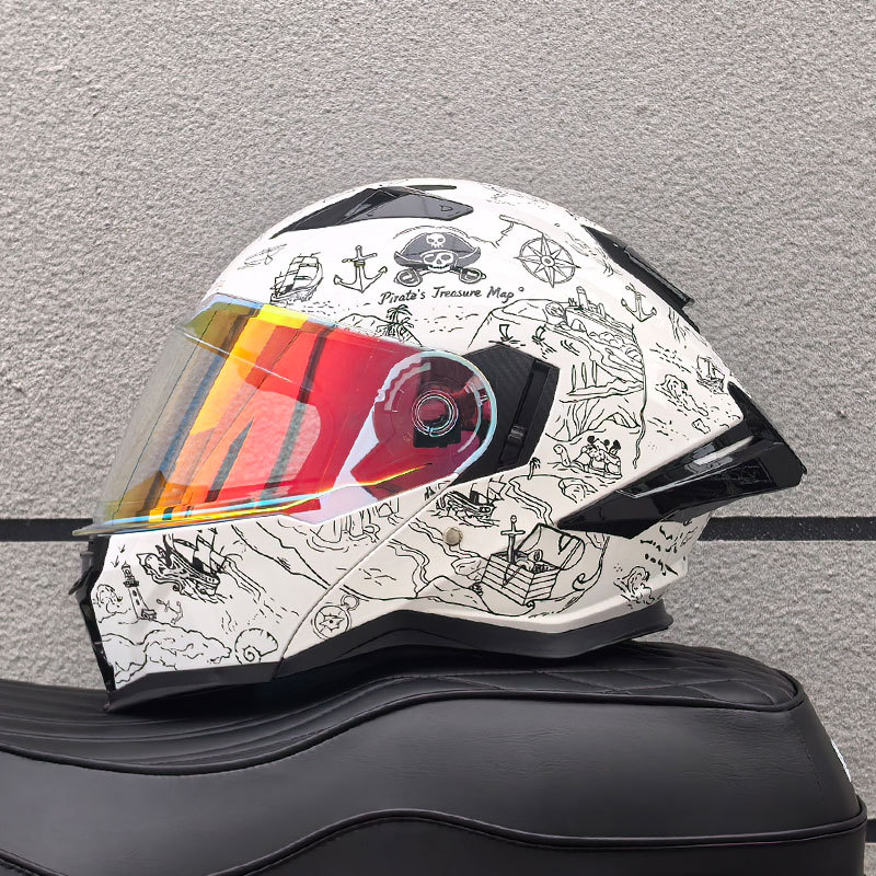Unisex Adult Modular Flip‑Up F - Modular Flip Up Motorcycle Helmet Dot Approved 评论和价格