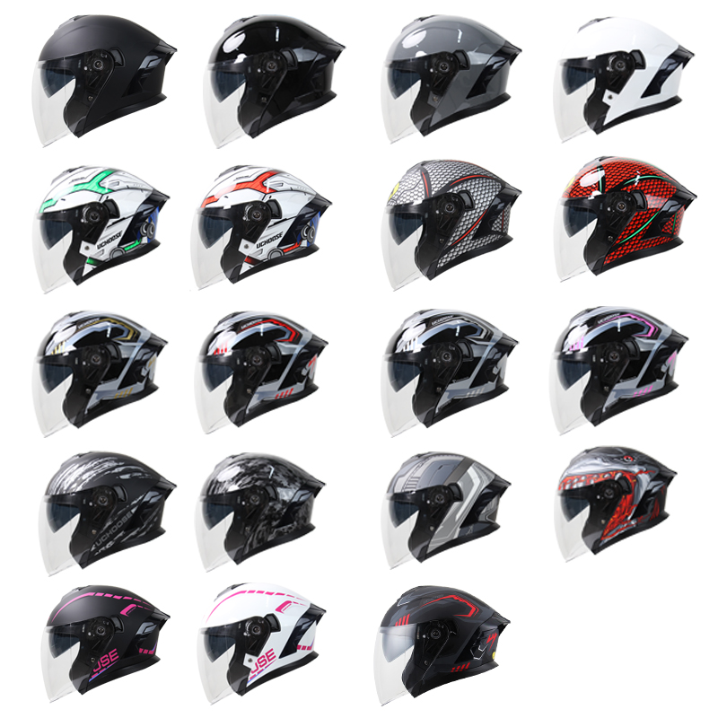 715-Motorcycle Dual Visor Flip - Full Face Motorcycle Helmet With Bluetooth 评论和价格