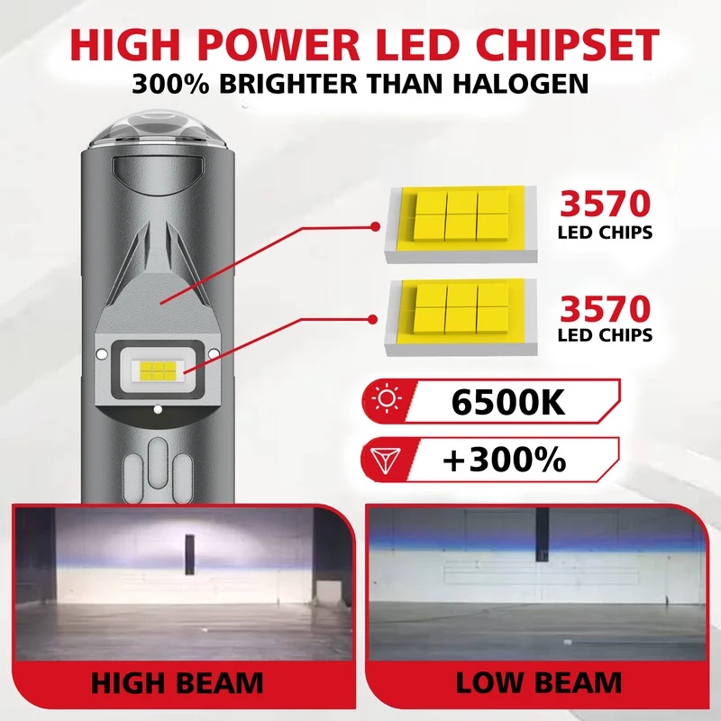 1/2PCS P15D BA20D H4 LED Motor - Universal Motorcycle Led Headlight Projector 评论和价格