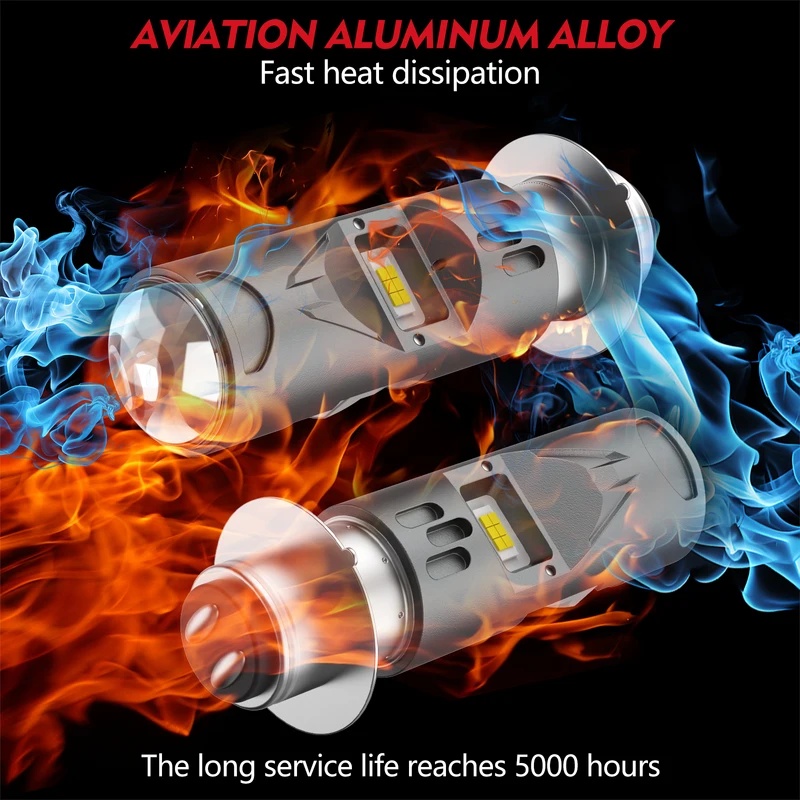 1/2PCS P15D BA20D H4 LED Motor - Universal Motorcycle Led Headlight Projector 评论和价格