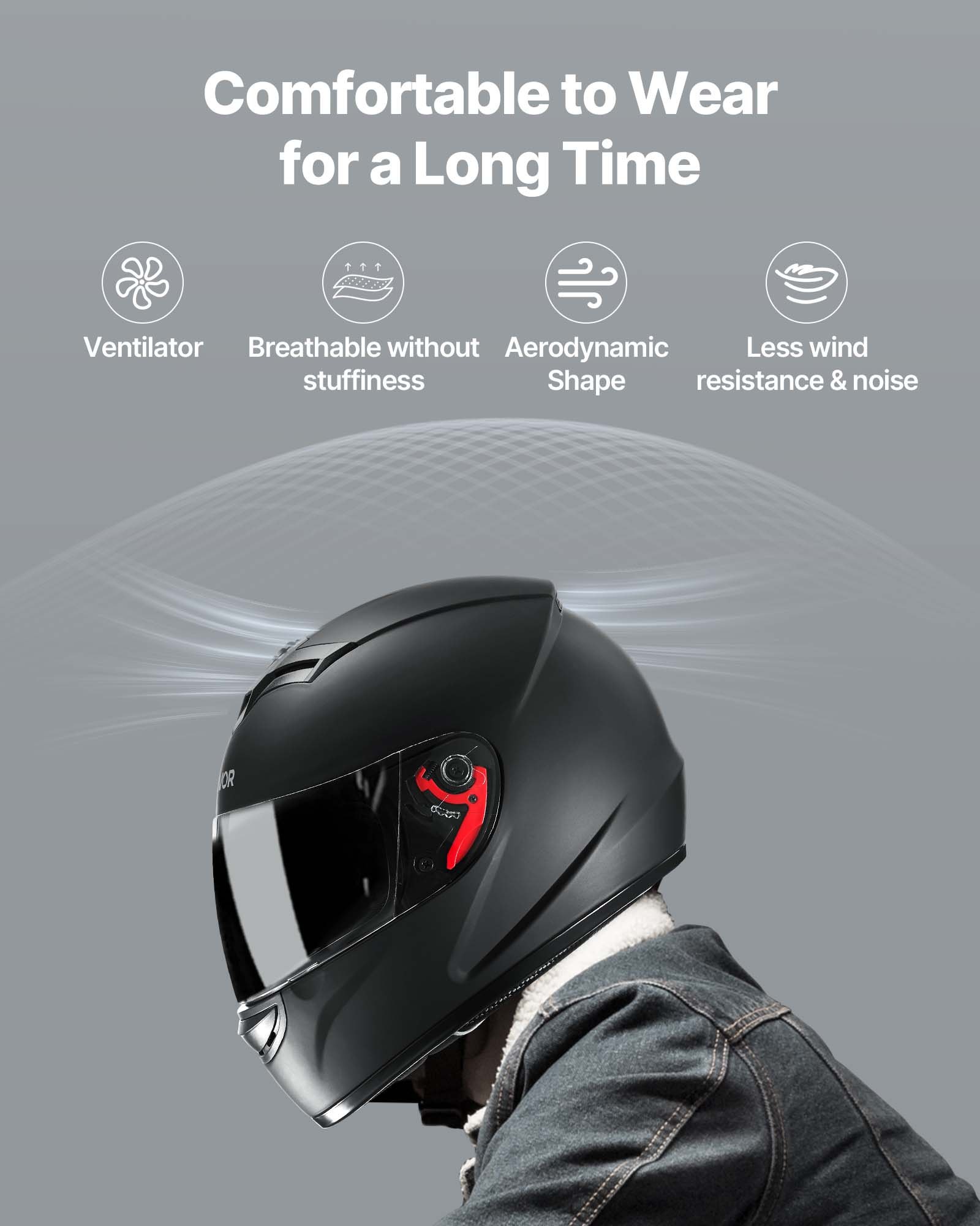 Motorcycle Helmet, Full Face,  - Dual Visor Motorcycle Racing Helmet 评论和价格
