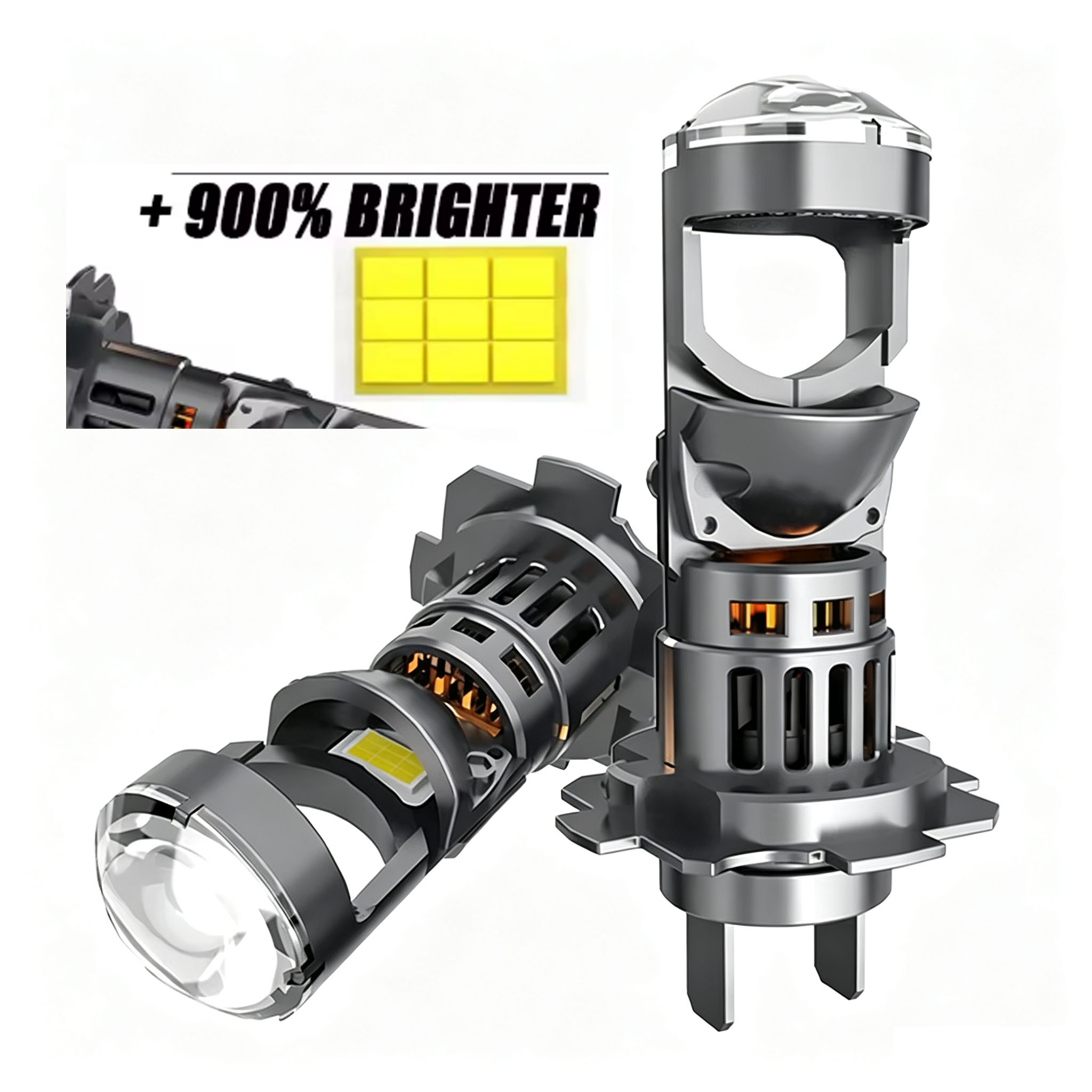 H7 H4 LED Projector Headlights - Universal Motorcycle Led Headlight Projector 评论和价格